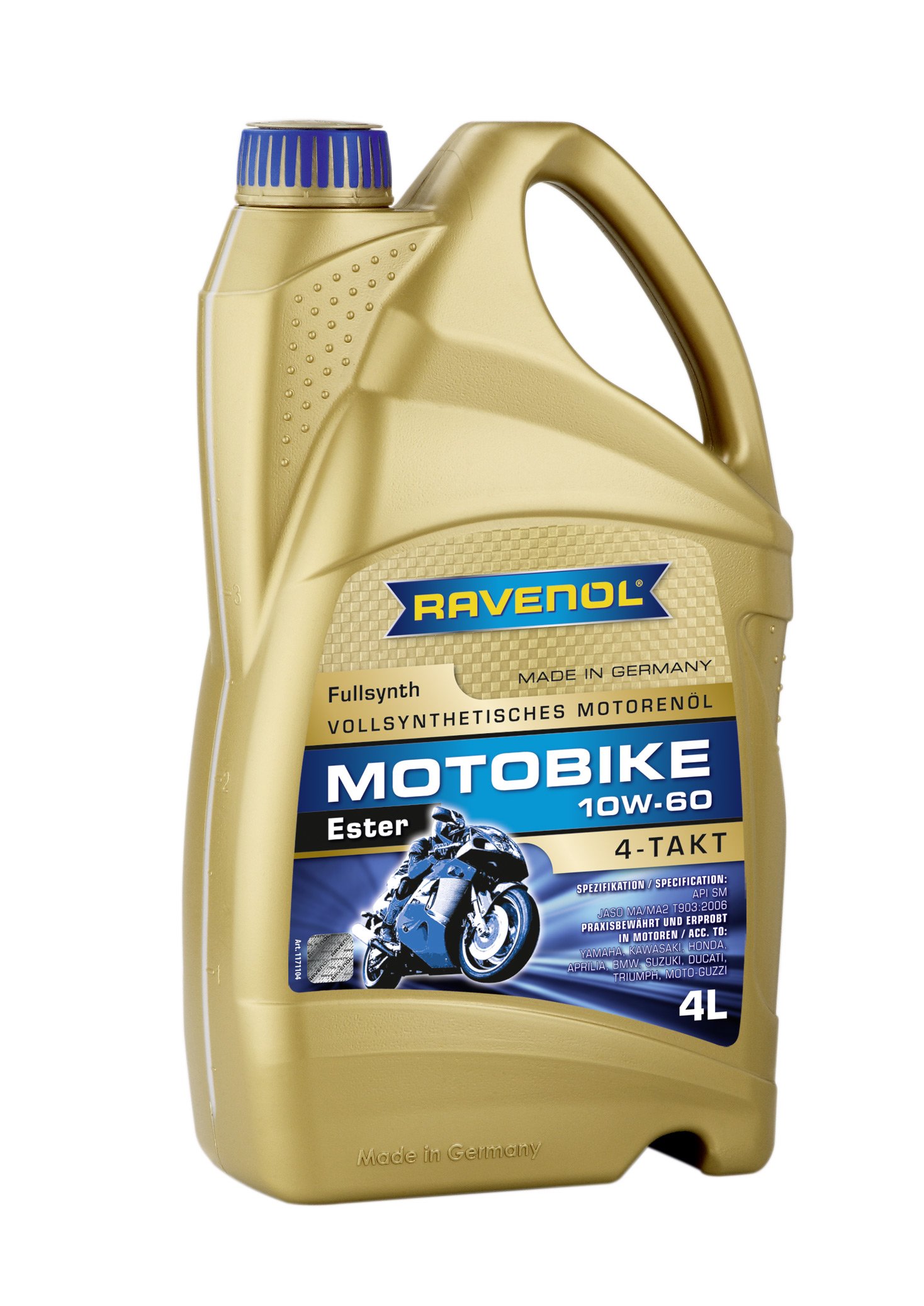 RAVENOL Motobike 4-T Ester 10W60, 4 Liter von RAVENOL