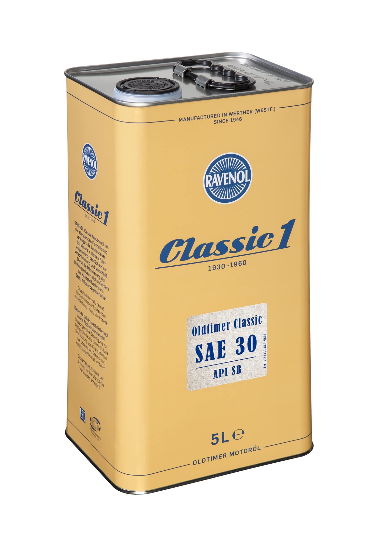 RAVENOL Oldtimer Classic SAE 30 API SB von RAVENOL