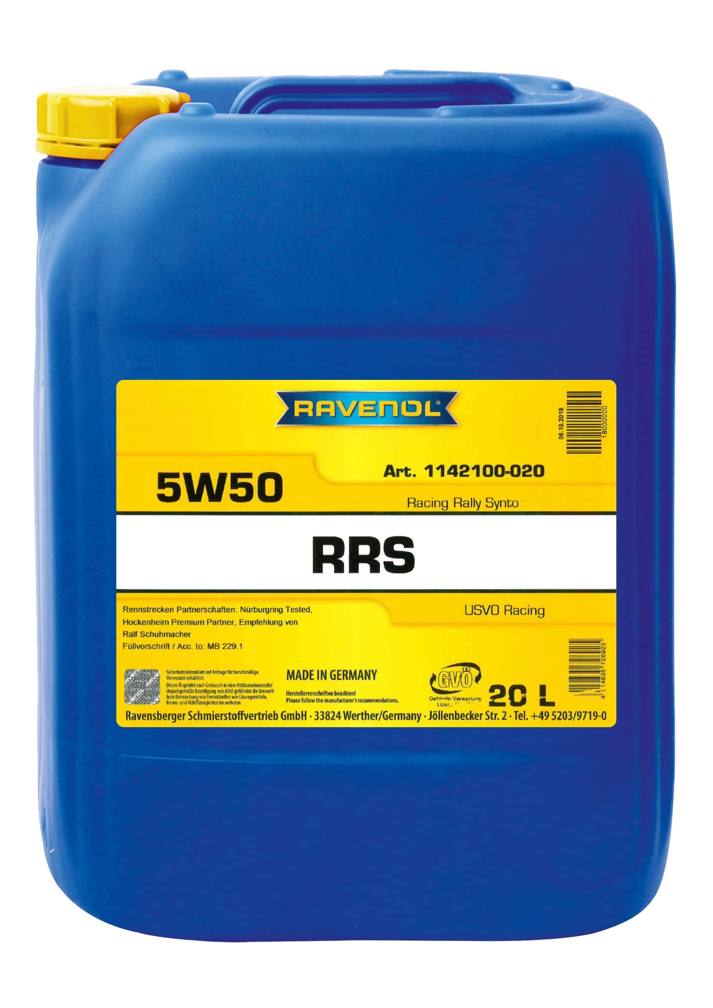 RAVENOL RRS SAE 5W-50 RAVENOL RRS SAE 5W-50 von RAVENOL