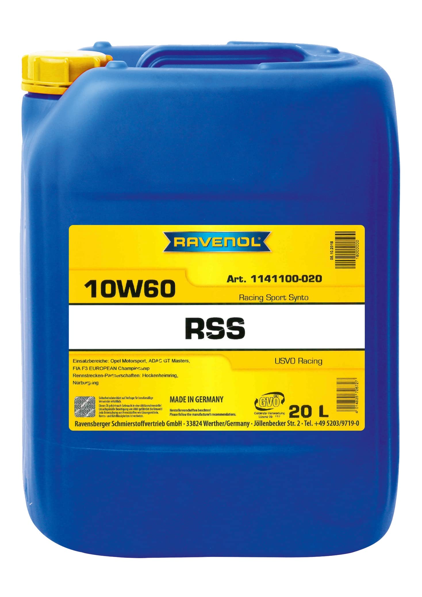 RAVENOL RSS SAE 10W-60 RAVENOL RSS SAE 10W-60 von RAVENOL