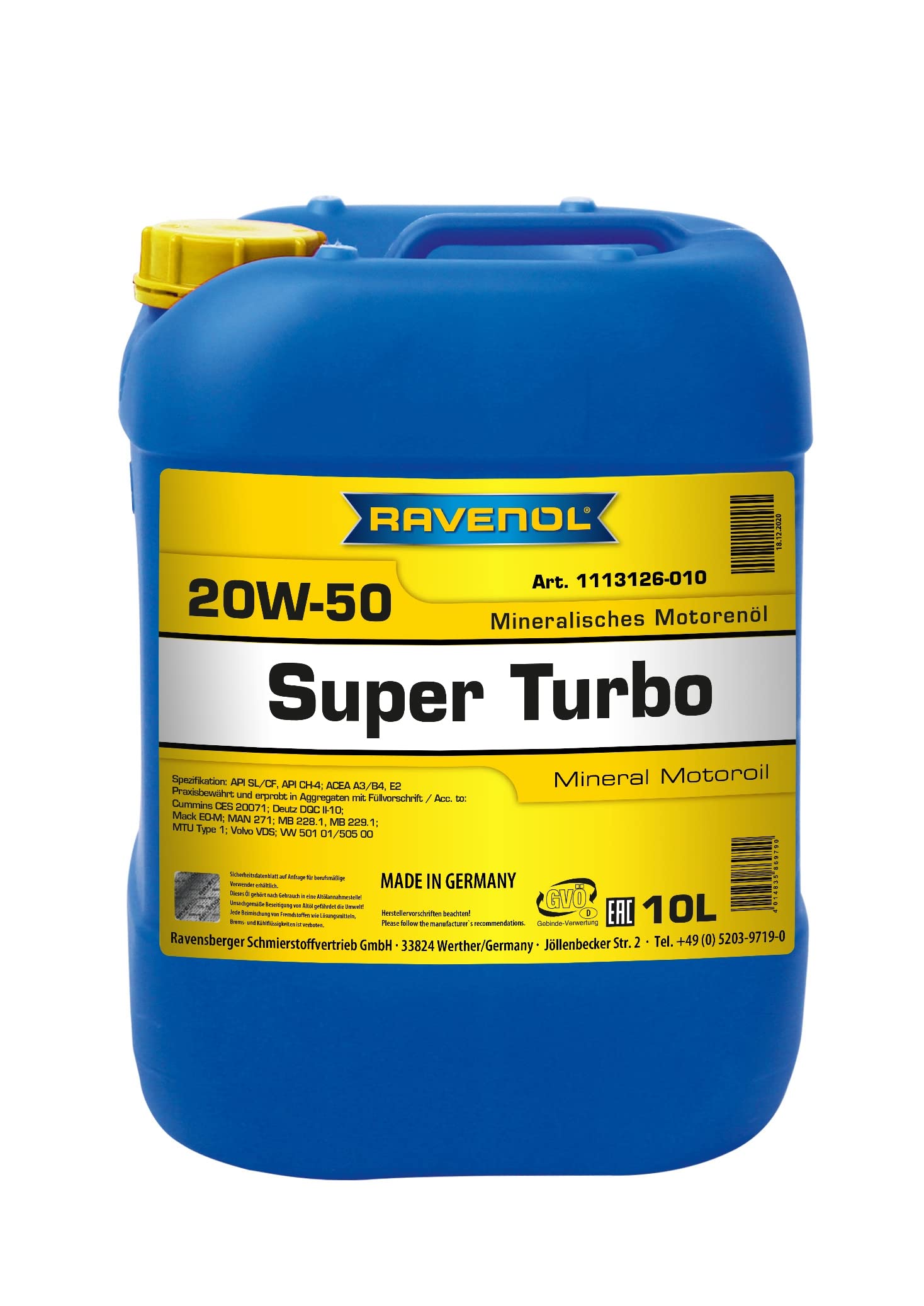 RAVENOL Super Turbo SAE 20W-50 von RAVENOL