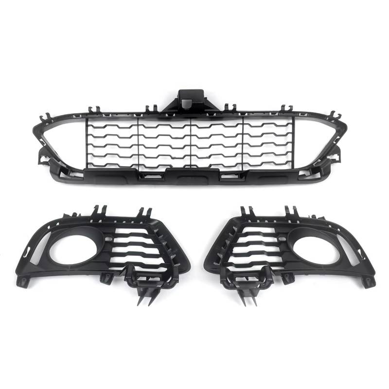 RAVTAKL Auto Nebelscheinwerfer Gitter Kompatibel Mit 3er-Serie F34 GT 2013 2014 2015 2016 2017 2018 2019 Frontstoßstangengrill Nebelscheinwerferabdeckungen 51118057323 51118057324 von RAVTAKL