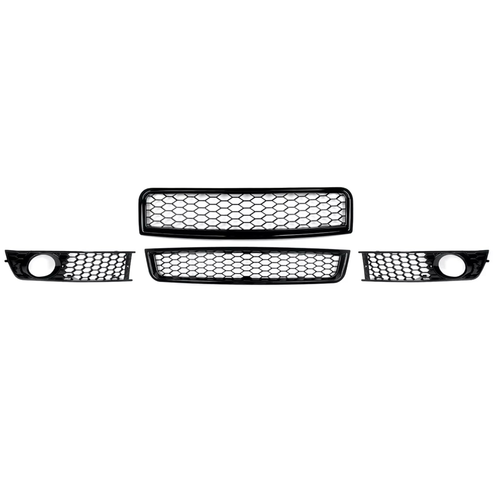 RAVTAKL Auto Nebelscheinwerfer Gitter Kompatibel Mit A4 B6 2002 2003 2004 2005, Schwarzer RS-Stil, Vorderer Oberer Unterer Grill + Nebelscheinwerfergrill, Wabengitter, Mittleres Unteres Netzzubehör RAVTAKL Auto Nebelscheinwerfer Gitter Kompatibel Mit A4 B6 2002 2003 2004 2005, Schwarzer RS-Stil, Vorderer Oberer Unterer Grill + Nebelscheinwerfergrill, Wabengitter, Mittleres Unteres Netzzubehör von RAVTAKL