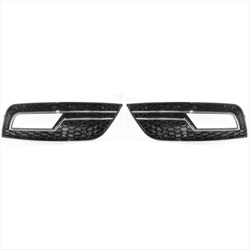 RAVTAKL Auto Nebelscheinwerfer Gitter Kompatibel Mit A4 B8.5 Standard Edition 2013 2014 2015 2016 Chrom-Frontstoßstange, Wabengrill, Nebelscheinwerferabdeckung 8K0807681L 8K0807682M von RAVTAKL