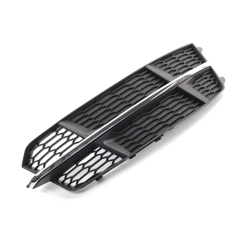 RAVTAKL Auto Nebelscheinwerfer Gitter Kompatibel Mit A6 C7 2014 2015 2016 2017 2018, Ersatz Für Nebelscheinwerfergrill Vorne Links Unten, Grillabdeckung 4G0807681AN, Schwarzchrom(Right) von RAVTAKL