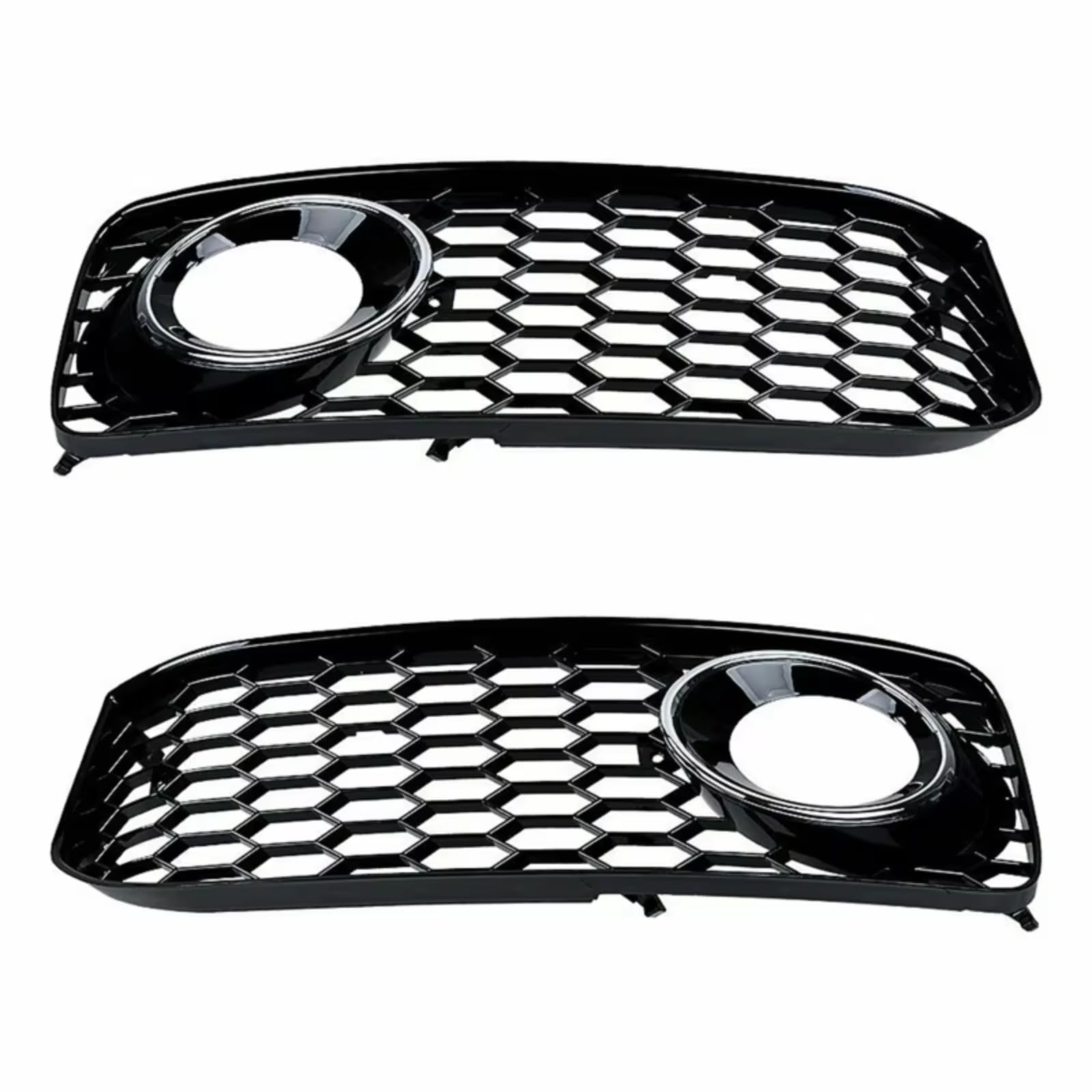 RAVTAKL Auto Nebelscheinwerfer Gitter Kompatibel mit A5 B8 S5 2008 2009 2010 2011 2012, 2 Stück A5 Auto Frontstoßstange Nebelscheinwerfer Lampengitter Grillabdeckung Mesh Honeycomb(Chrome) von RAVTAKL