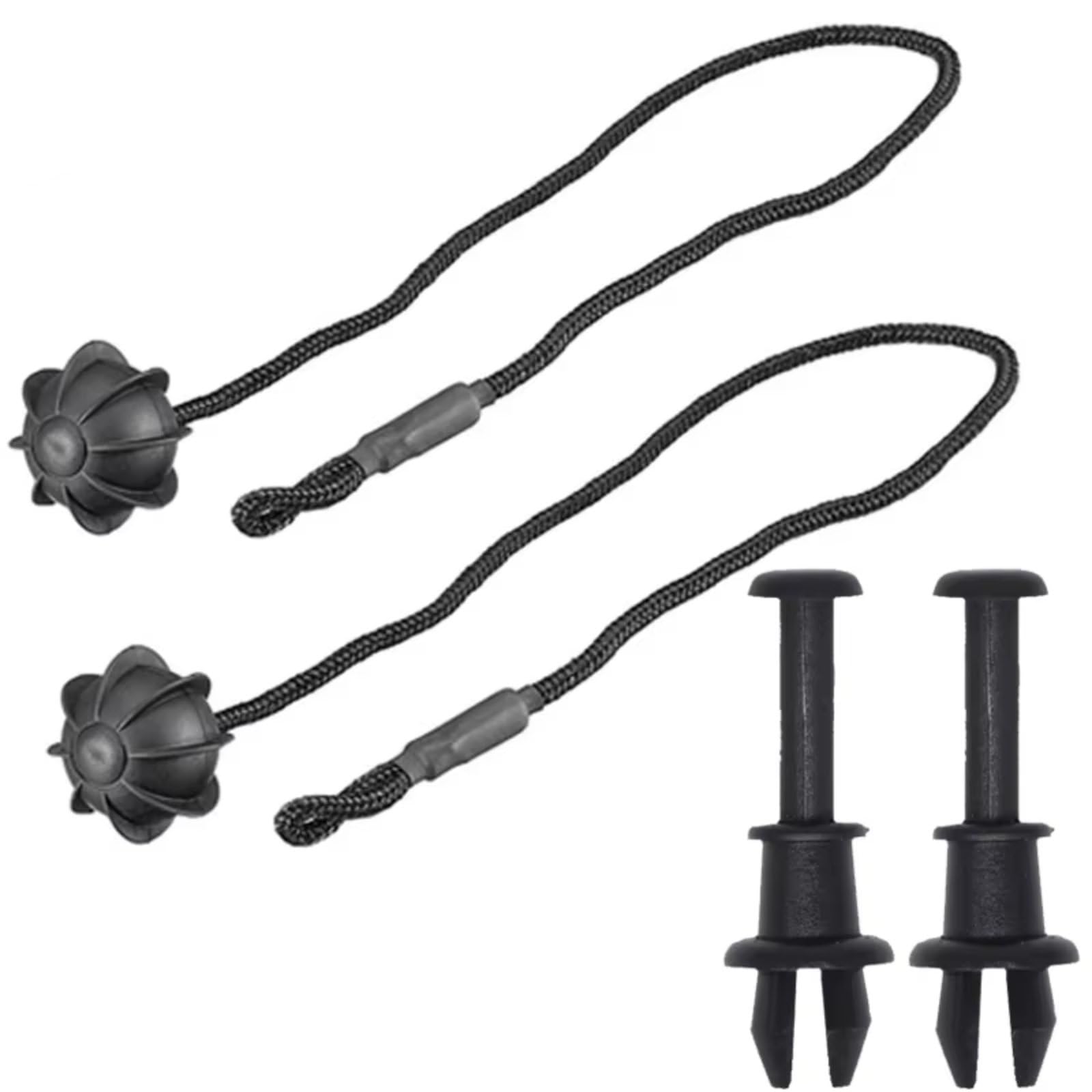RAVTAKL Heckablage Strap Auto Kompatibel Mit Seat Für Ibiza 2002–2018 Für Leon 2000–2013 Z5867769 Hinterer Kofferraum-Paketablagefach-Abdeckung Paketablage-Schnur-Clip-Halter-Seil(1 Set) von RAVTAKL