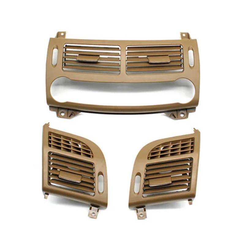 RAVTAKL Lüftungsgitter Kompatibel Mit E Class Für W211 E200 E230 2003 2004 2005 2006 2007 2008 Frontklimaanlage Ac Vent Grille Cover Panel OEM: 21183018549116(Color2,3pcs) von RAVTAKL