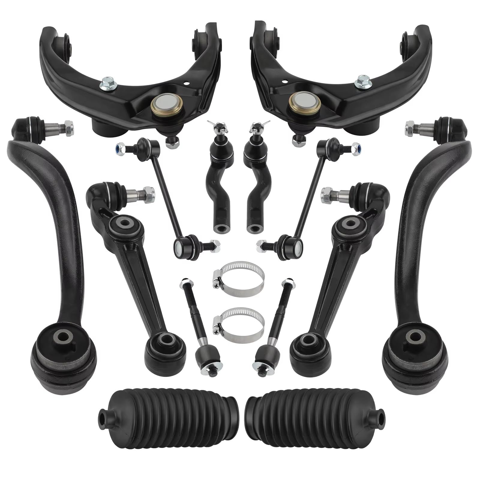 RAVTAKL Querlenker Satz Vorderach Kompatibel Mit Ford Für Fusion 2010 2011 2012, Vordere Obere Untere Querlenker, Stabilisator-Aufhängungssatz, Querlenker, Stabilisatorverbindungen, Spurstangen RAVTAKL Querlenker Satz Vorderach Kompatibel Mit Ford Für Fusion 2010 2011 2012, Vordere Obere Untere Querlenker, Stabilisator-Aufhängungssatz, Querlenker, Stabilisatorverbindungen, Spurstangen von RAVTAKL
