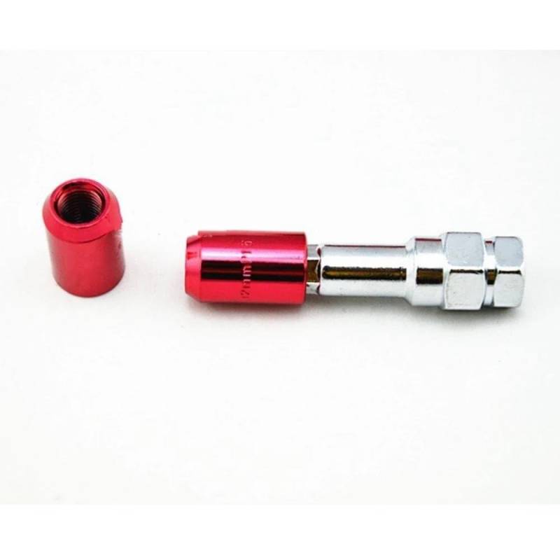 RAVTAKL Radnabenschraube Auto-Radmuttern Radschrauben-Sets Schrauben Legierung Rot M12 X 1,5 Mm, Unterlegscheibe, Feststellradmuttern, 20 Stück von RAVTAKL