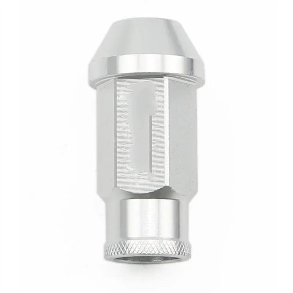 RAVTAKL Radnabenschraube Kompatibel Mit Acura Für Civic Für Integra Auto-Radmuttern M12 X 1,5 M12 X 1,25 Radschrauben Autoräder Zubehör 52 MM 20 STK(Silver,M12x1.5) von RAVTAKL