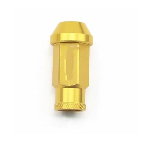 RAVTAKL Radnabenschraube Kompatibel Mit Acura Für Civic Für Integra Radmuttern M12x1,5 52MM Radschrauben 20PCS Autoteile(Gold,M12x1.5) von RAVTAKL
