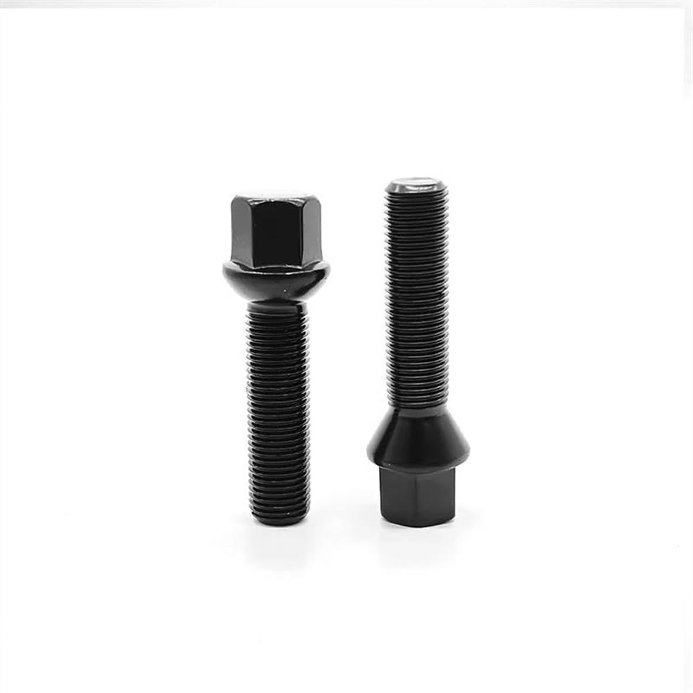 RAVTAKL Radnabenschraube Kompatibel Mit Autozubehör Radschrauben Aus Stahl, Radmuttern, Radmuttern M12x1,5, M14x1,5, M14x1,25, Konische Typen, 10 Stück(40mm) von RAVTAKL