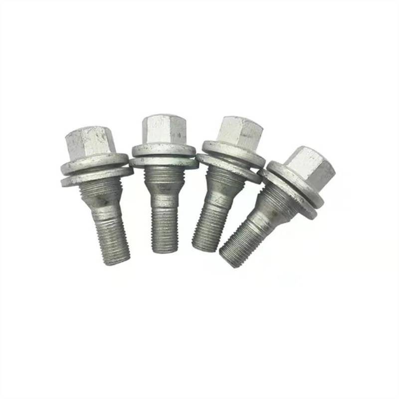 RAVTAKL Radnabenschraube Kompatibel Mit Citroen Für DS C4 C5 C6 Radschrauben Radnabe Radmuttern Schrauben Reifenmuttern Unterlegscheibe Radsicherungsmuttern 540567(4pcs) von RAVTAKL
