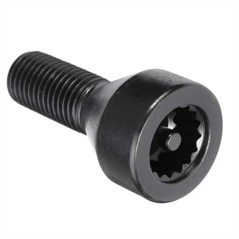RAVTAKL Radnabenschraube Kompatibel Mit E46 Für E60 Für E61 Für E63 M12x 1,5 Radschloss Schraubkappe Radschrauben 36136786419,36131180882,36136764057 von RAVTAKL