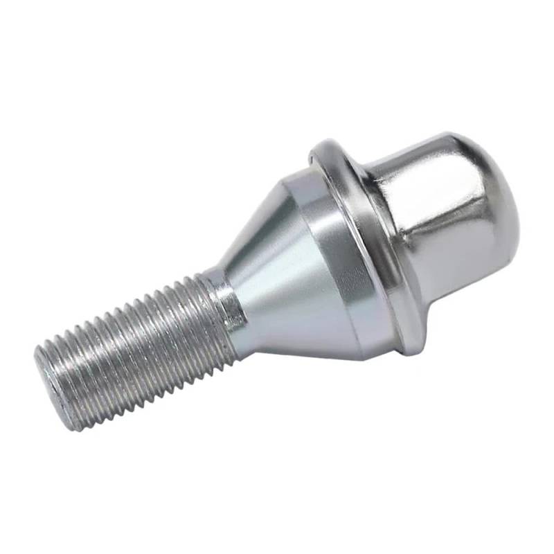RAVTAKL Radnabenschraube Kompatibel Mit FIAT 500 XL 2009-2021 Reifenreifenmutter Radschraube 12 Mm Radschrauben 52035199 68296586AA 4 Stück von RAVTAKL