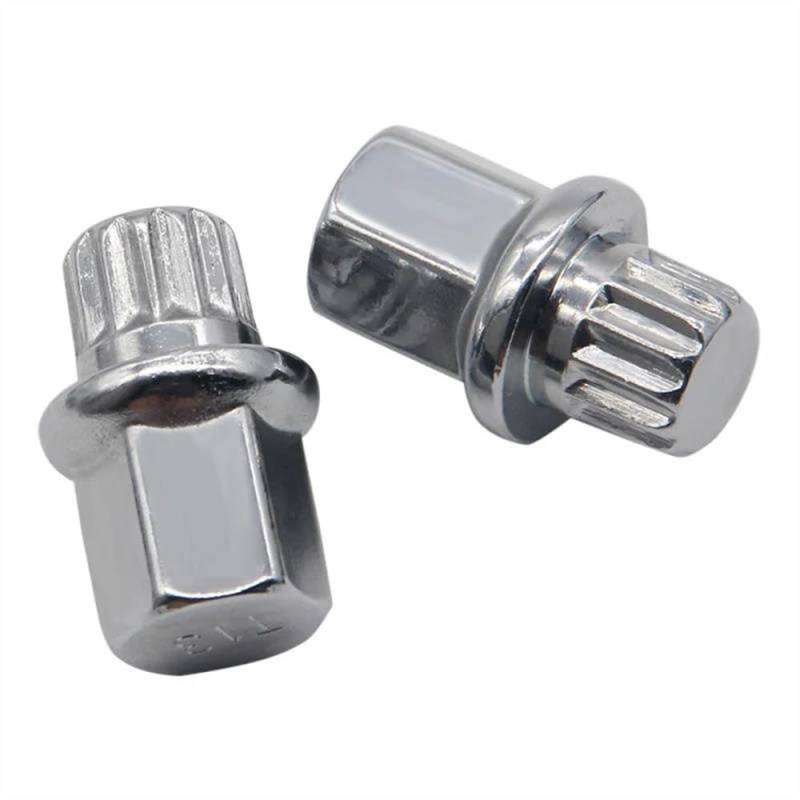 RAVTAKL Radnabenschraube Kompatibel Mit Für A4 A6 A8 Für TT Auto Styling Chrom Radschraube Schrauben Kontermutter Schlüssel M14x1.5 8D0601139F von RAVTAKL