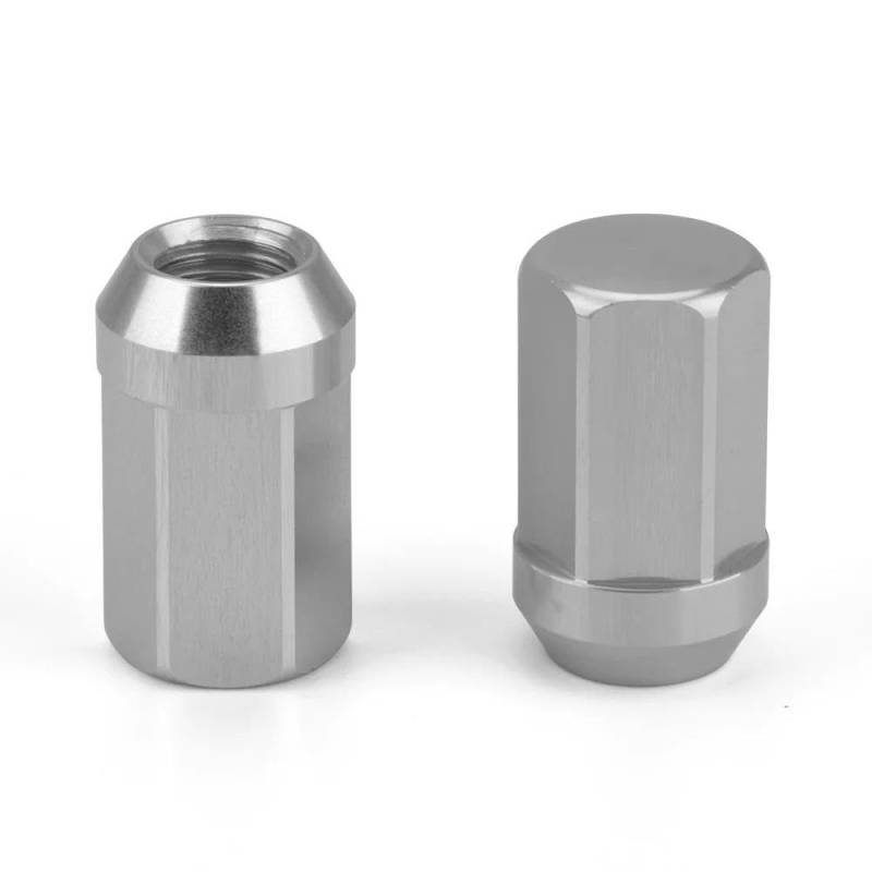 RAVTAKL Radnabenschraube Kompatibel Mit Infiniti Für QX50 QX60 QX70 Radmuttern HEX Aluminium Kegel Konisch 17 Mm 32 Mm M12 X 1,25 M12 X 1,5 Radmuttern Zubehör 20 Stück 7075T6(Silver,M12x1.5) von RAVTAKL