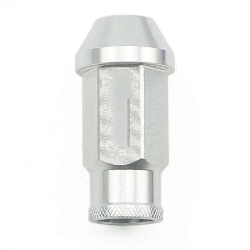 RAVTAKL Radnabenschraube Kompatibel Mit Mazda Auto-Radmuttern M12x1,5 M12 X 1,25 Radschrauben Autoräder Zubehör 52MM 20 STK(Silver,M12x1.25) von RAVTAKL