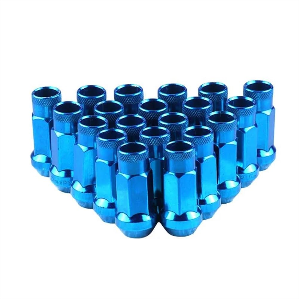 RAVTAKL Radnabenschraube Kompatibel Mit Mazda Radstahlmuttern, Felgen, Tuner-Radmuttern, Radschrauben M12 X 1,5, M12 X 1,25, 20 Stück(Blue,M12x1.25v) von RAVTAKL