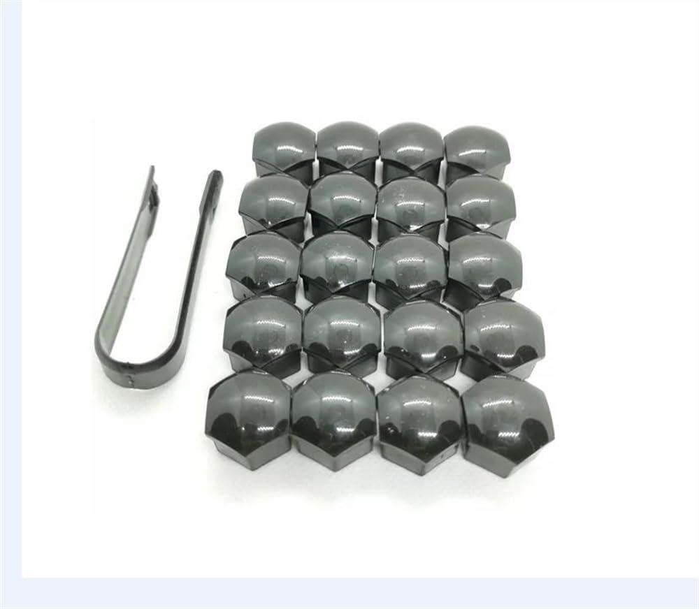 RAVTAKL Radnabenschraube Kompatibel Mit Opel 2015 2016 2017 2018 2019 Autoreifen-Radnabenabdeckungen 17 Mm 19 Mm Radschrauben Radmuttern 20 Stück(Black,21mm) von RAVTAKL