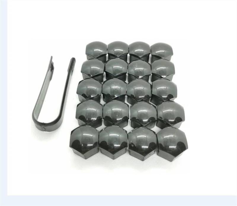 RAVTAKL Radnabenschraube Kompatibel Mit Opel 2015 2016 2017 2018 2019 Autoreifen-Radnabenabdeckungen 17 Mm 19 Mm Radschrauben Radmuttern 20 Stück(Black,21mm) von RAVTAKL
