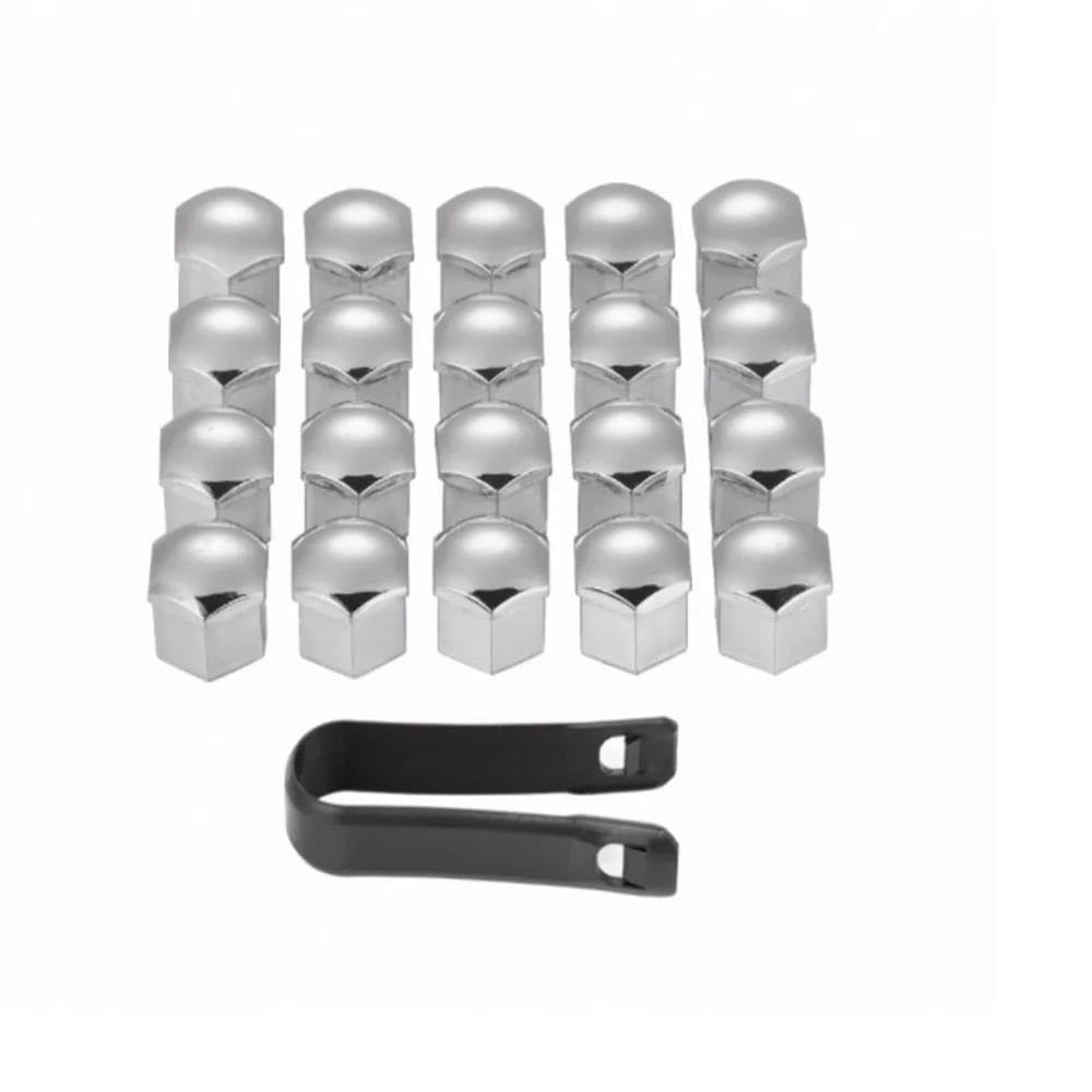 RAVTAKL Radnabenschraube Kompatibel Mit Opel 2015 2016 2017 2018 2019 Autoreifen-Radnabenabdeckungen 17 Mm 19 Mm Radschrauben Radmuttern 20 Stück(Gray,19mm) von RAVTAKL