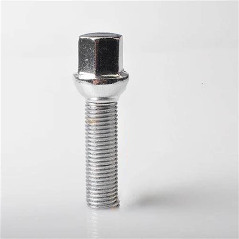 RAVTAKL Radnabenschraube Kompatibel Mit Porsche Stahlradschrauben Radmuttern Rundkopf M12x1,5 M12x1,25 Ersatzschrauben Muttern 10 Stück(30mm) von RAVTAKL