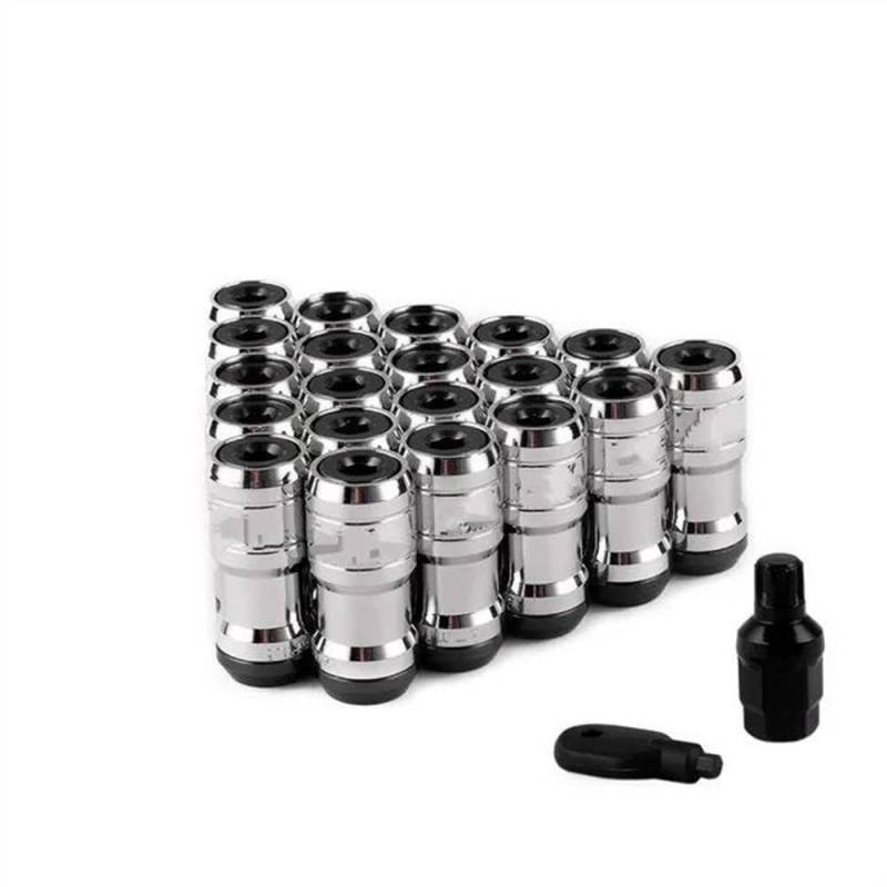 RAVTAKL Radnabenschraube Kompatibel Mit Suzuki Formula Radschrauben, Alufelgenmuttern, Stahlfelgen, Sicherungsmuttern, Eichelfelgen, M12 X 1,25, 20 Stück(Black) von RAVTAKL