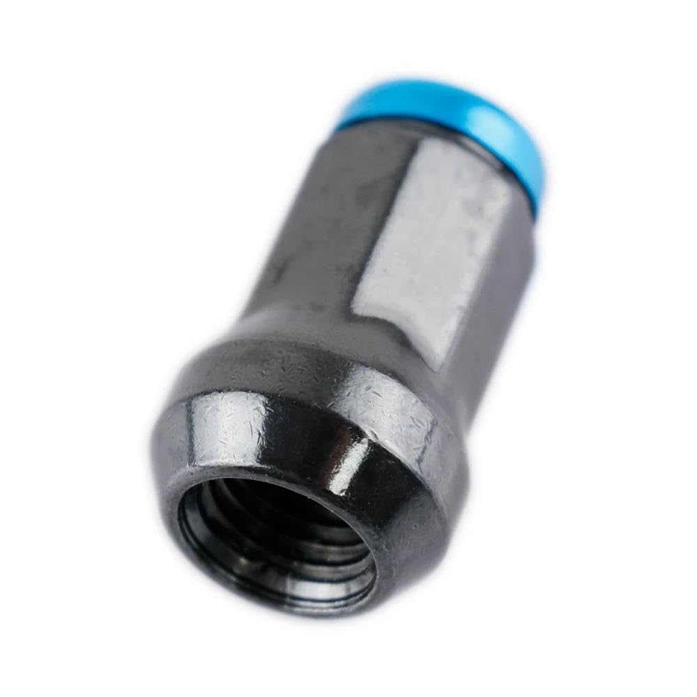 RAVTAKL Radnabenschraube Kompatibel Mit Toyota Autofelgen Radmuttern Flache Unterlegscheibe Radsicherungsmuttern M12 X 1,5 M X 1,25 33 Mm, Stahl 20 Stück(Blue,M12x1.25) von RAVTAKL