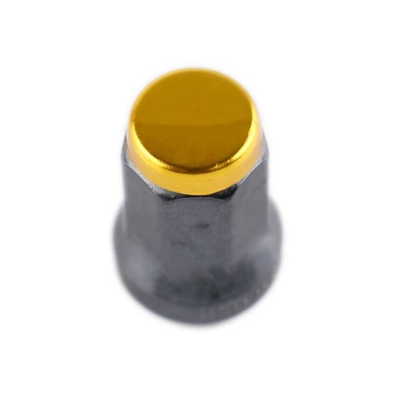 RAVTAKL Radnabenschraube Kompatibel Mit Toyota Autofelgen Radmuttern Flache Unterlegscheibe Radsicherungsmuttern M12 X 1,5 M X 1,25 33 Mm, Stahl 20 Stück(Gold,M12x1.25) von RAVTAKL