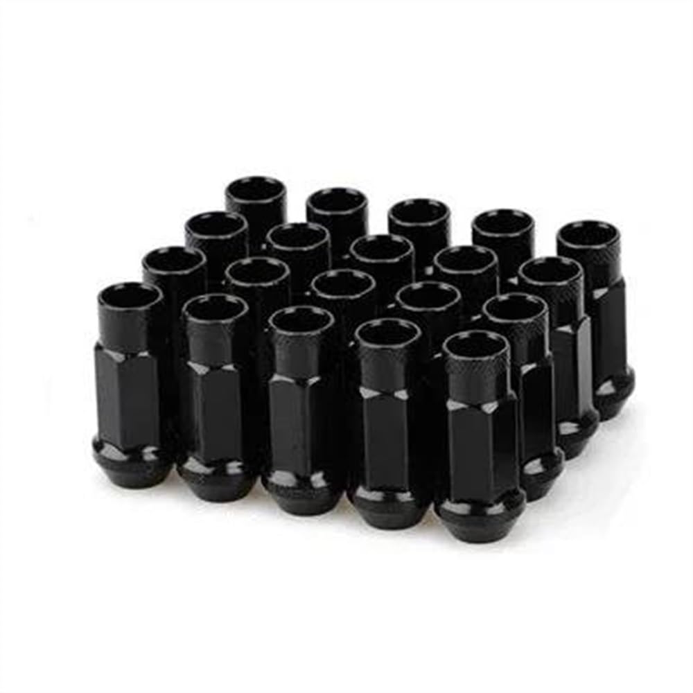 RAVTAKL Radnabenschraube Kompatibel Mit Toyota Stahl-Autofelgen, Radmuttern, Radschrauben, Radmutternscheiben, Radsicherungsmuttern, 20 Stück(Black,M12x1.5) von RAVTAKL