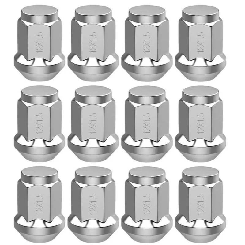 RAVTAKL Radnabenschraube Kompatibel Mit Universellen Auto-Radsicherungsmuttern. Aluminium-Radmuttern. 35mm. Radschrauben Und Bolzen. M12 X 1,5/M12 X 1,25. Sechskant. 20Stk.(M12x1.5) von RAVTAKL