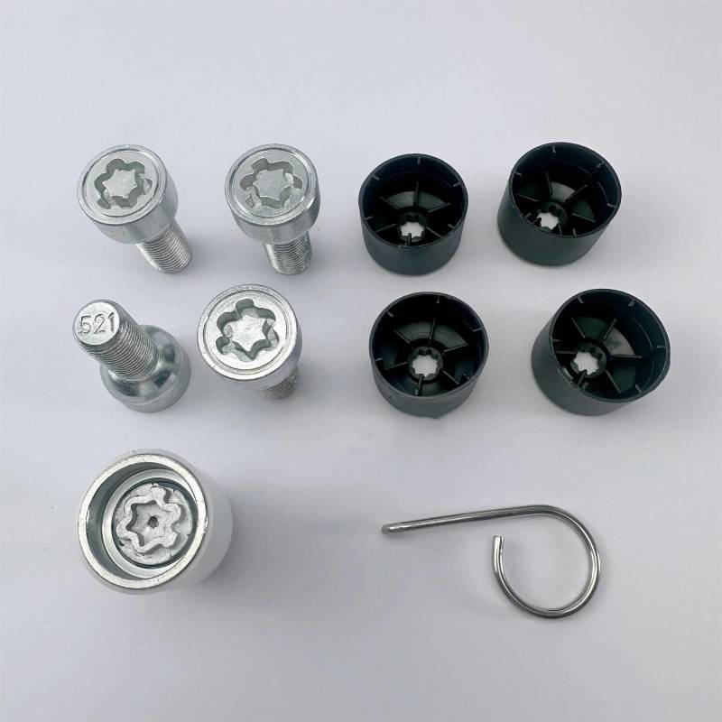 RAVTAKL Radnabenschraube Kompatibel Mit VW Für CC Für EOS Für Golf 2006-2020 Reifenschraube 521-530 Radschrauben Radbolzen Alufelgenmuttern 5Q0698137 von RAVTAKL