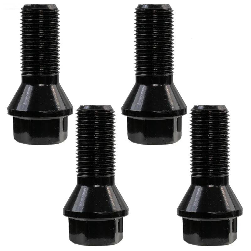 RAVTAKL Radnabenschraube Kompatibel Mit X1 X2 X3 X4 X5 X6 Z4 Auto-Radschrauben, Muttern, Stahlrad, M14, Zubehörteile, 4 Stück, 36136781151, 36136774896 von RAVTAKL
