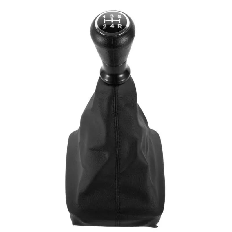 RAVTAKL Schaltknäufe Kompatibel Mit Peugeot Für 206 406 5-Gang-Auto-Schaltknauf Schalthebel Handball-Stick Gamasche Kofferraumabdeckung Auto-Styling-Zubehör von RAVTAKL