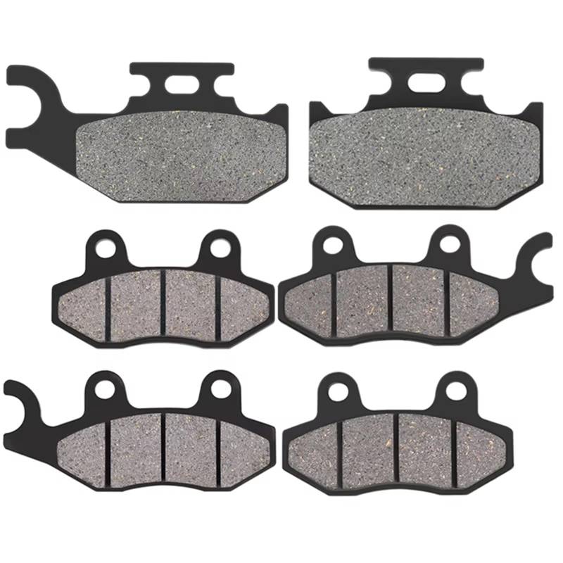 RAVTAKL Scheibenbremsbelag Kompatibel Mit Yamaha Für Rhino Für YXR450 2004 2005 2006 2007 2008 2009 Vordere Und Hintere Motorrad-Bremsbeläge Autocycle-Bremsbelagsatz(Front and Rear) von RAVTAKL