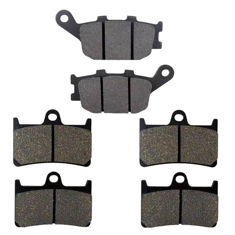 RAVTAKL Scheibenbremsbelag Kompatibel Mit Yamaha Für YZF-R1 5Cw 5VY 2004 2005 2006 Motorrad-Bremsbelag Vorne Und Hinten Scheiben-Set Zubehör Für Motorrad-Bremsbeläge(Front and Rear) von RAVTAKL