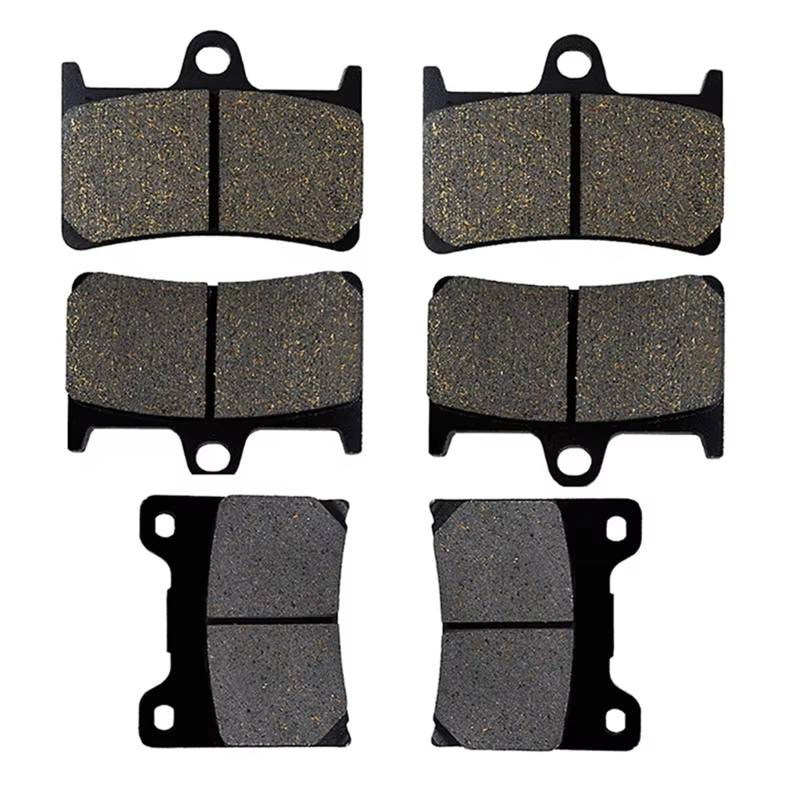 RAVTAKL Scheibenbremsbelag Kompatibel Mit Yamaha Für YZF600 R 1997 1998 1999 2000 2001 2002 2003 2004 2005 2006 2007 Motorradteile Vorne Und Hinten Bremsbeläge-Set(Front and Rear Pads) von RAVTAKL