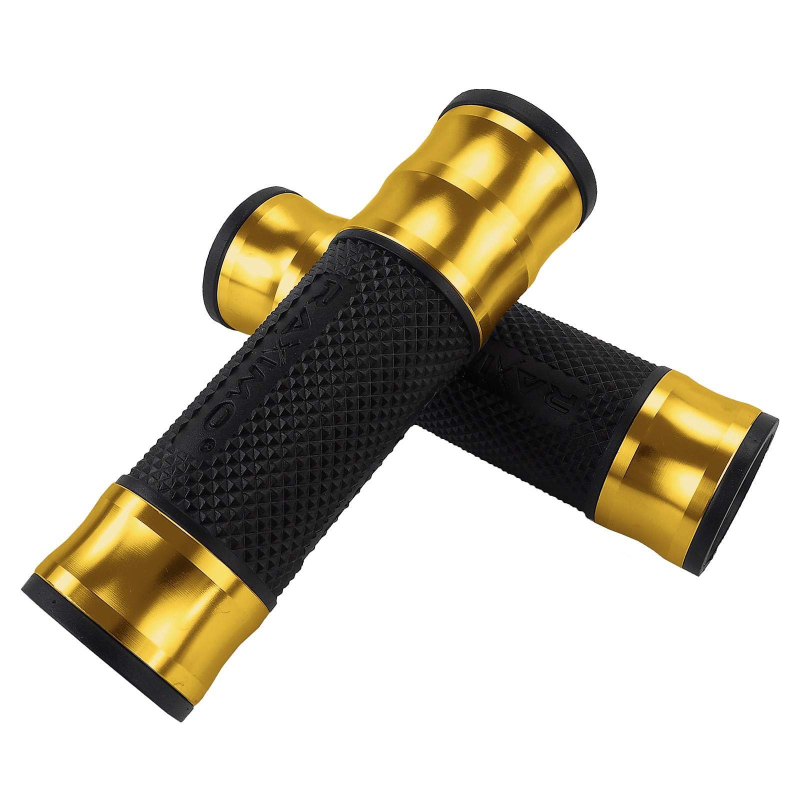 CNC Alu Lenkergriffe Set Raximo für 22mm Lenker Gold CNC Alu Lenkergriffe Set Raximo für 22mm Lenker Gold von RAXIMO