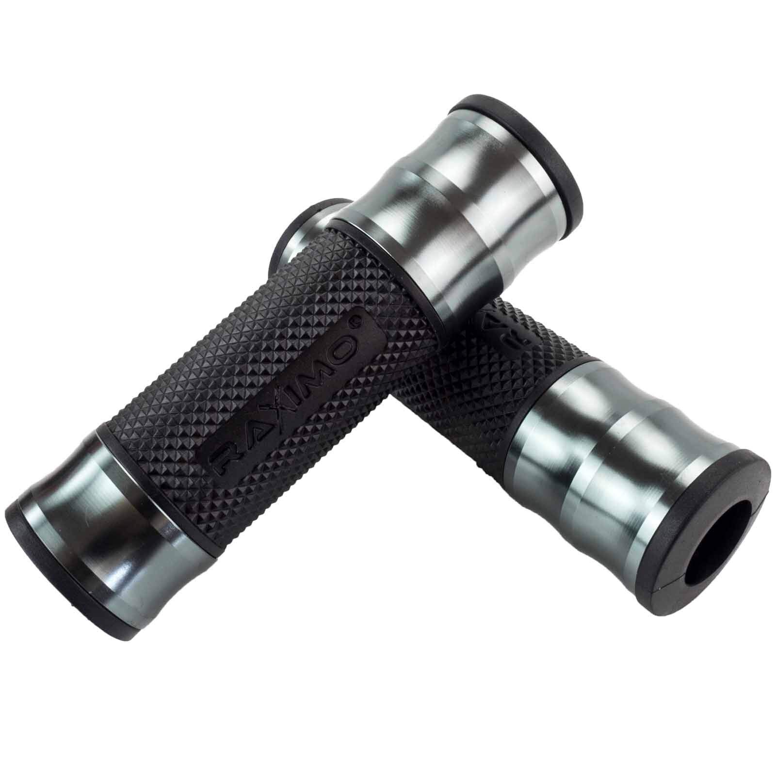 CNC Alu Lenkergriffe Set Raximo für 22mm Lenker Titan CNC Alu Lenkergriffe Set Raximo für 22mm Lenker Titan von RAXIMO