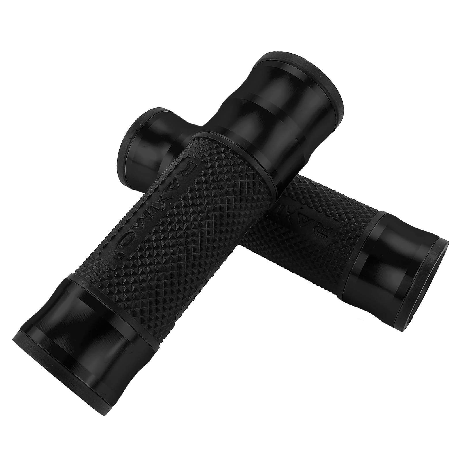 CNC Alu Lenkergriffe Set Raximo für 22mm Lenker schwarz CNC Alu Lenkergriffe Set Raximo für 22mm Lenker schwarz von RAXIMO