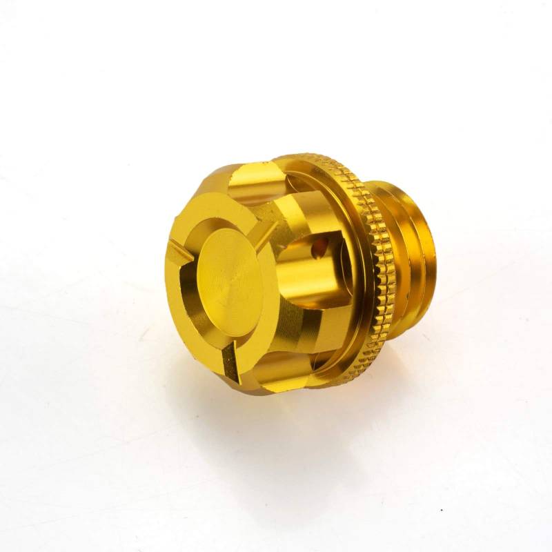 Öleinfüllschraube Verschluss Schraube Alu CNC gefräst M20 x 2,5 Gold von RAXIMO