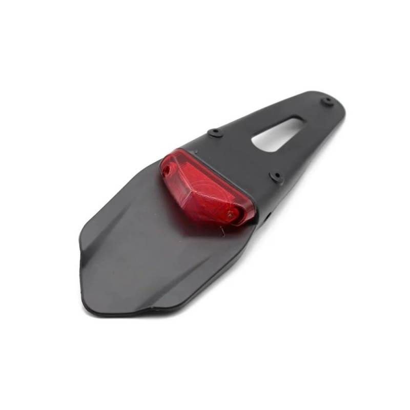 Kotflügel Schutzblech 1pc Rot 12V Rücklicht Bremsleuchte Kotflügel Hinten Kennzeichen Halterung Halter Universal Für Motocross Dirt Bike von RAtsch