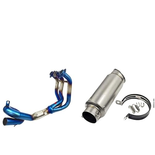 Motorrad Auspuff Schalldämpfer 51 MM Auspuffrohr Vorderrohr Für MT09 FZ-09 MT-09 XSR900 2014-2020 Slip-on Motorrad Auspuff Schalldämpfer Endrohr von RAtsch