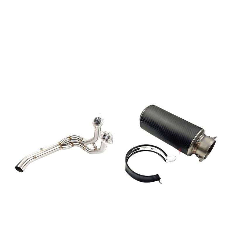 Motorrad Auspuff Schalldämpfer 51MM Motorrad Auspuffkrümmer Rohr Fit Für Für Ninja 650 Z 650 Für Ninja Z 650 Auspuff Link Rohr von RAtsch