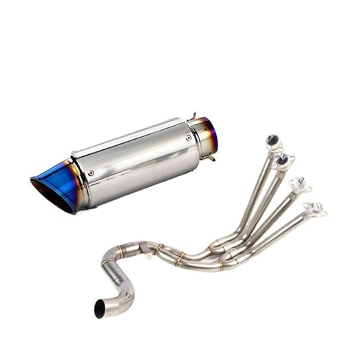 Motorrad Auspuff Schalldämpfer Fit Für CB650F CBR650F CB650R CBR650R 2014-2022 2023 Slip Auf 51 MM Motorrad Auspuff Vorne Link Rohr von RAtsch