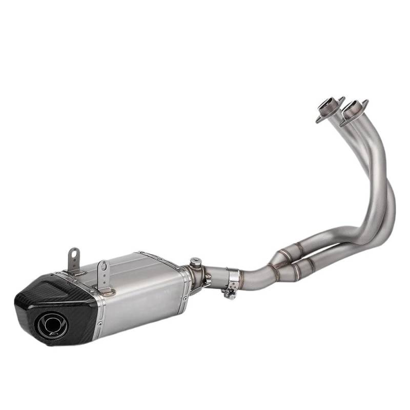 Motorrad Auspuff Schalldämpfer Für ER6N 2012 2013 2014 2015 2016 Motorrad Auspuff Schalldämpfer Vorne Link Rohr Schalldämpfer Endrohr Auspuff Schalldämpfer von RAtsch