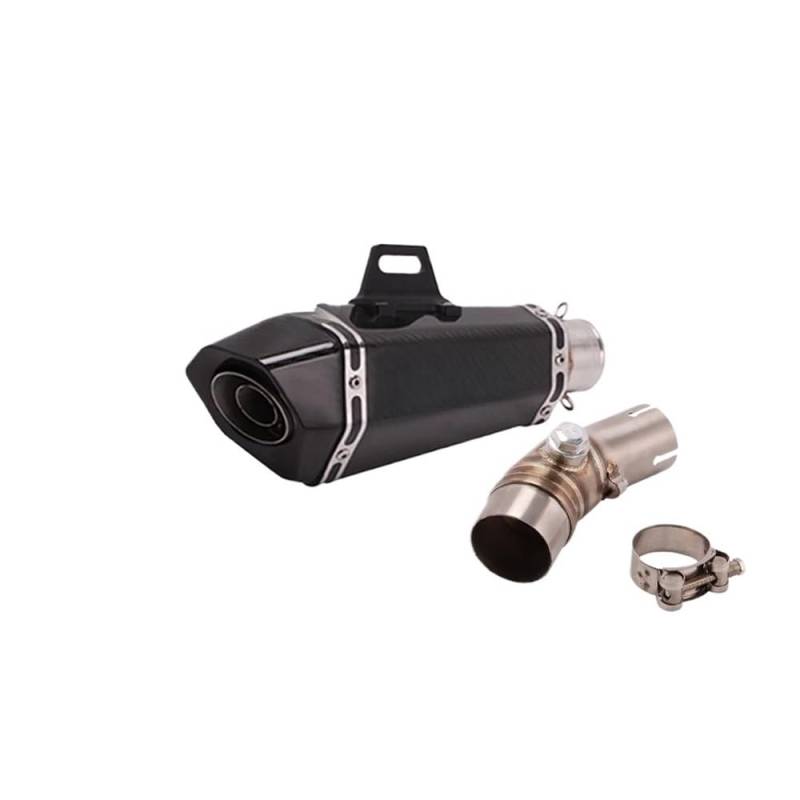 Motorrad Auspuff Schalldämpfer Für ER6N 650 Z650 Für Ninja 650 Motorrad Auspuff Motorrad 50,8mm Mitte Link Rohr Auspuff Schalldämpfer Schalldämpfer von RAtsch