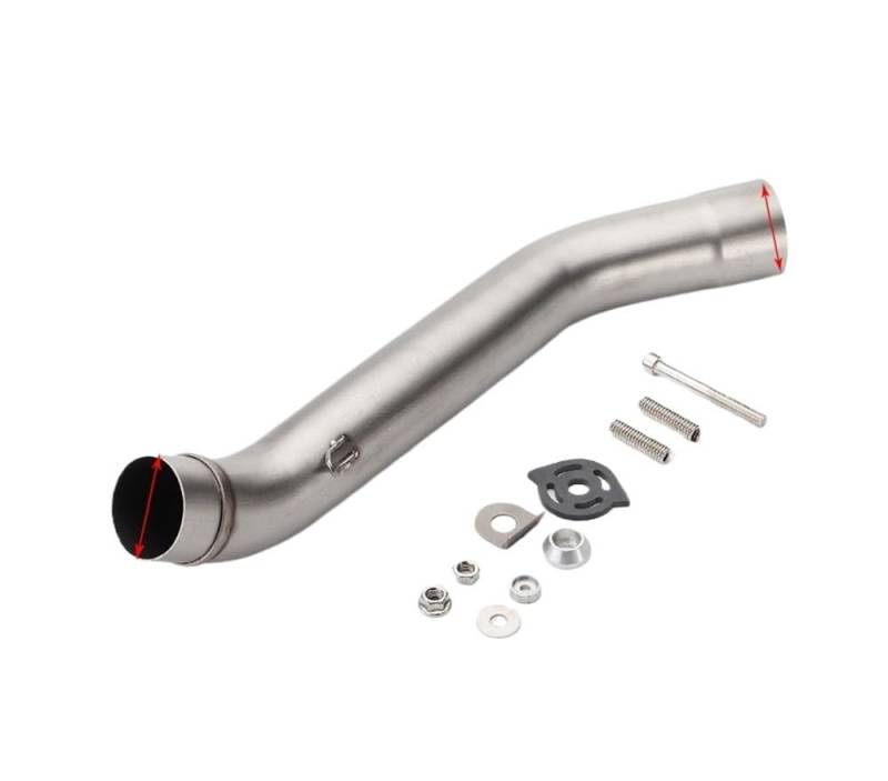 Motorrad Auspuff Schalldämpfer Für Z750 2004-2008 Z800 Z 800 2013-2016 Jahre Motorrad Auspuff Link Mittelrohr Verbindungsrohr Fit 51mm Schalldämpfer von RAtsch